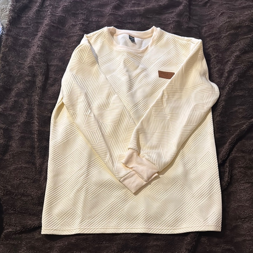 SHEIN Cream Crewneck Sweater